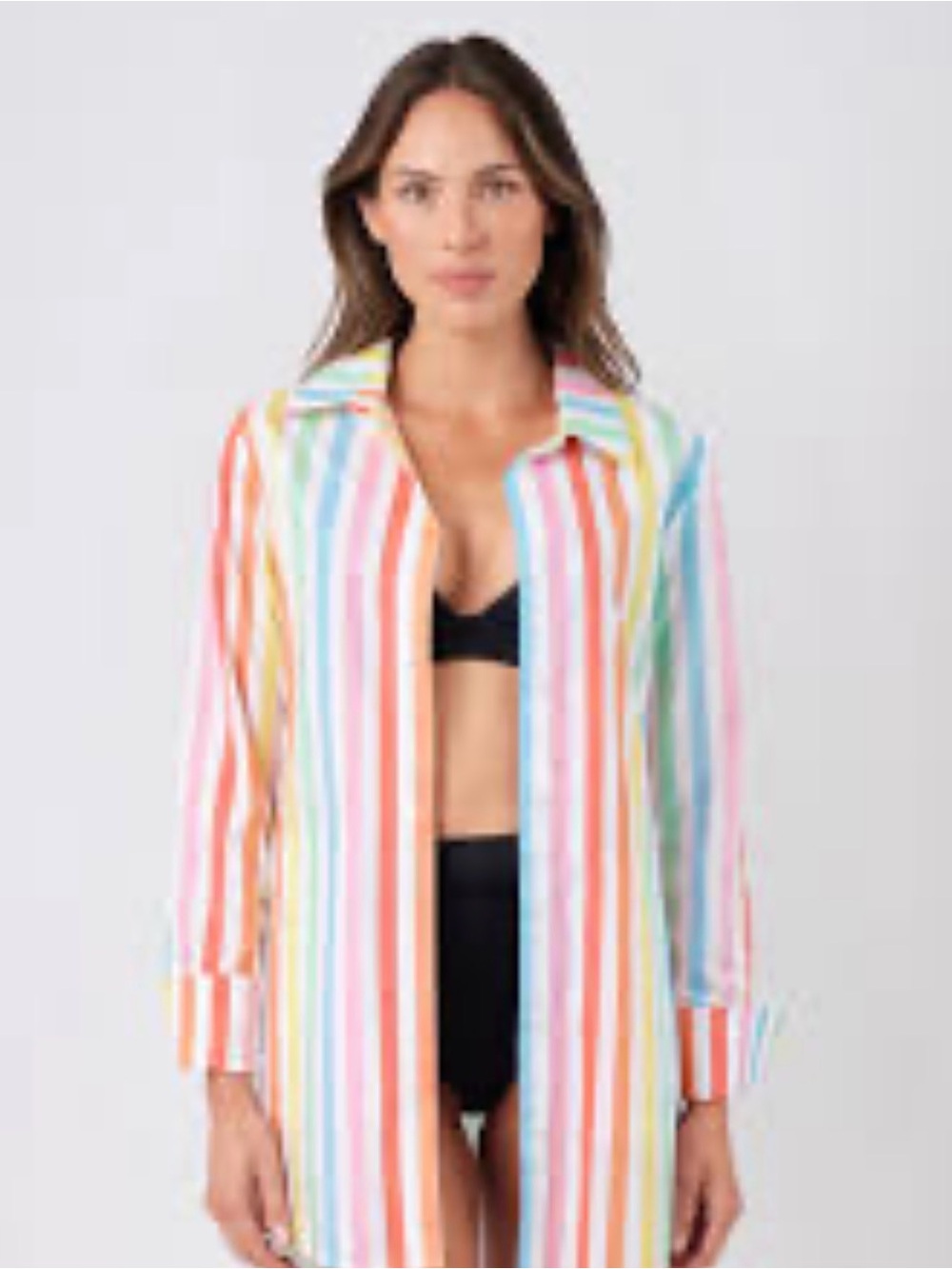 Une Piece Multicolor Striped Men's Button-Up Shirt
